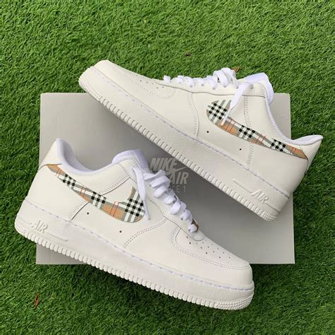 custom air force burberry|air force 1 crosses.